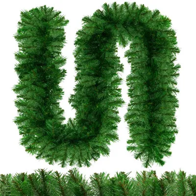 Vianočná reťaz Girlanda z vetvičiek hustá 2,7m zelená