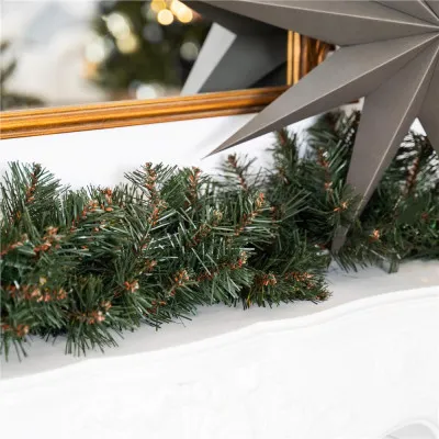 Vianočná reťaz Girlanda z vetvičiek extra hustá 2,7m zelená