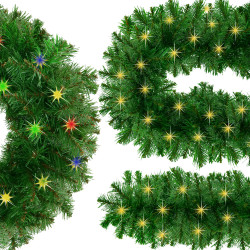 Vianočná reťaz LED Girlanda z vetvičiek hustá 2,7m zelená