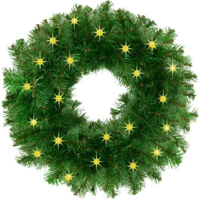 Vianočná reťaz LED Girlanda z vetvičiek hustá 2,7m zelená