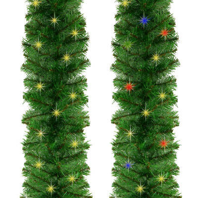 Vianočná reťaz LED Girlanda z vetvičiek hustá 2,7m zelená