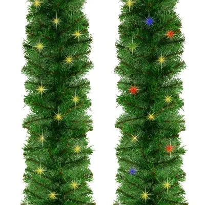 Vianočná reťaz LED Girlanda z vetvičiek hustá 2,7m zelená