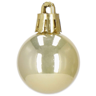 Vianočné banky červeno-zlaté mix - sada 42ks