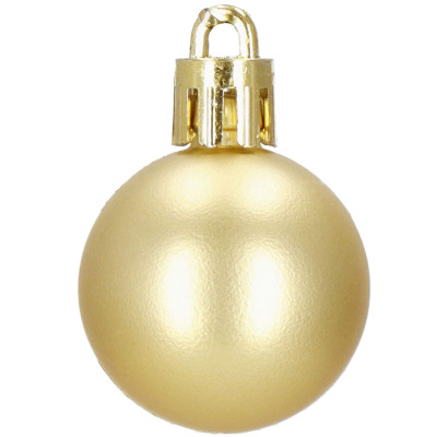 Vianočné banky červeno-zlaté mix - sada 42ks