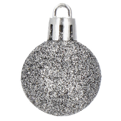 Vianočné banky farebné mix - 3cm, maxi sada 54ks