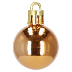 Vianočné banky farebné mix - 3cm, maxi sada 54ks