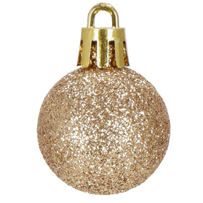 Vianočné banky farebné mix - 3cm, maxi sada 54ks