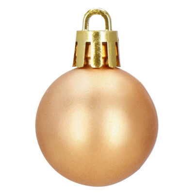 Vianočné banky farebné mix - 3cm, maxi sada 54ks