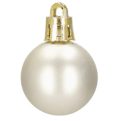 Vianočné banky červeno-zlaté mix - 3cm, maxi sada 54ks