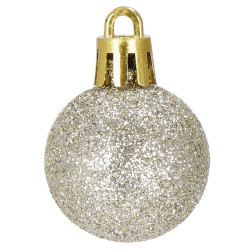 Vianočné banky ružovo-zlaté mix - 3cm, maxi sada 54ks