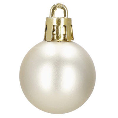 Vianočné banky ružovo-zlaté mix - 3cm, maxi sada 54ks