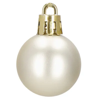 Vianočné banky ružovo-zlaté mix - 3cm, maxi sada 54ks