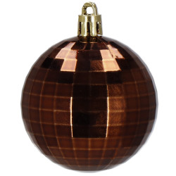 Vianočné banky hnedé mix - 6cm, sada 20ks