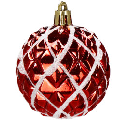 Vianočné banky červeno-zelené mix - sada 42ks