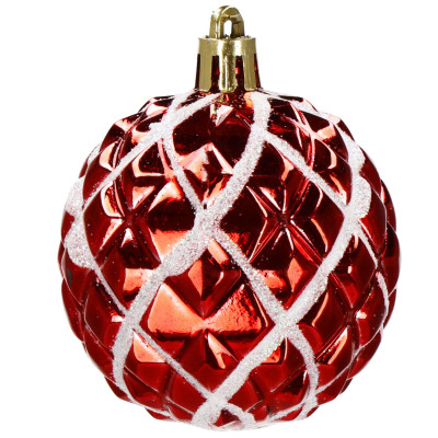 Vianočné banky červeno-zelené mix - sada 42ks