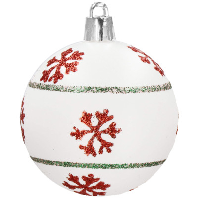 Vianočné banky červeno-zelené mix - sada 42ks