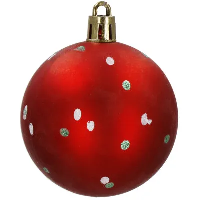 Vianočné banky červeno-zelené mix - sada 42ks