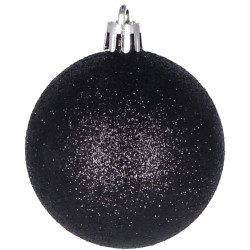 Vianočné ozdoby čierne mix - sada 33ks