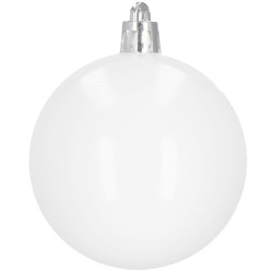 Vianočné ozdoby biele mix - sada 33ks