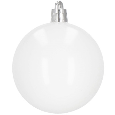 Vianočné ozdoby biele mix - sada 33ks