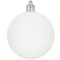 Vianočné ozdoby biele mix - sada 33ks