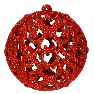 Maxi 101 dielna sada vianočných ozdôb červená