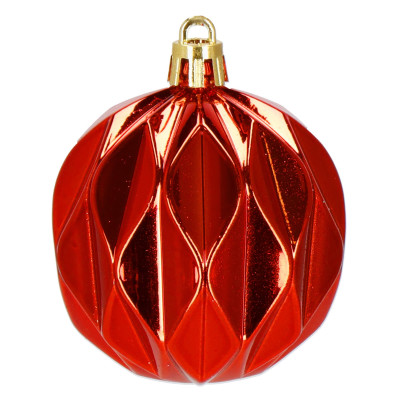 Maxi 101 dielna sada vianočných ozdôb červená