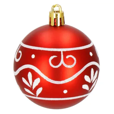 Maxi 101 dielna sada vianočných ozdôb červená