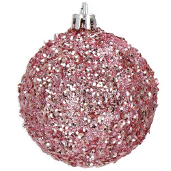 Vianočné ozdoby ružovo-biele mix - sada 38ks