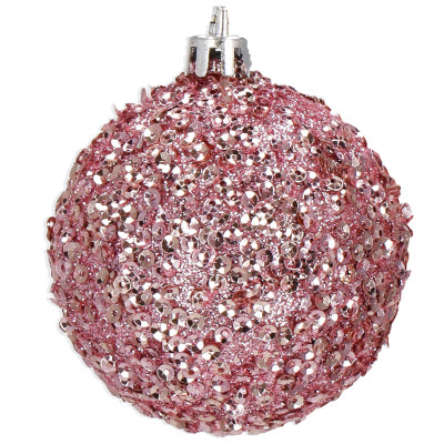 Vianočné ozdoby ružovo-biele mix - sada 38ks