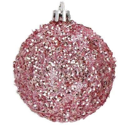 Vianočné ozdoby ružovo-biele mix - sada 38ks