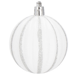 Vianočné ozdoby ružovo-biele mix - sada 38ks