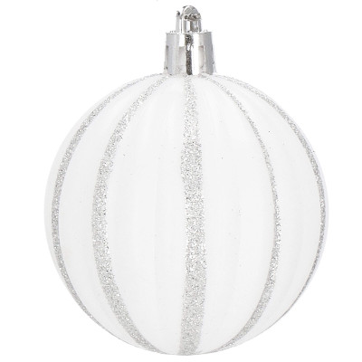 Vianočné ozdoby ružovo-biele mix - sada 38ks