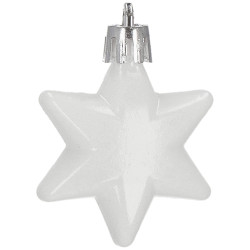 Vianočné ozdoby ružovo-biele mix - sada 38ks