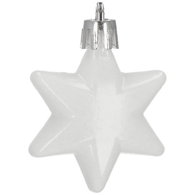 Vianočné ozdoby ružovo-biele mix - sada 38ks