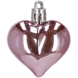 Vianočné ozdoby ružovo-biele mix - sada 38ks