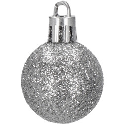 Vianočné ozdoby ružovo-biele mix - sada 38ks