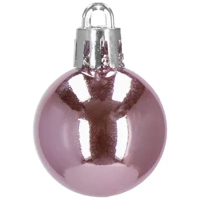 Vianočné ozdoby ružovo-biele mix - sada 38ks