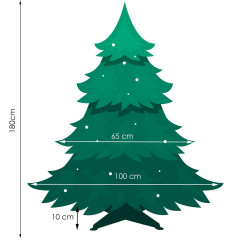 Vianočný stromček Jedľa zelená 180 cm