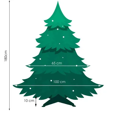 Vianočný stromček Jedľa zelená 180 cm
