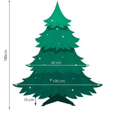 Vianočný stromček Jedľa zelená 180 cm