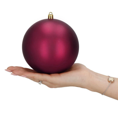 Vianočné banky XL vínovej mix - 12cm, sada 4ks