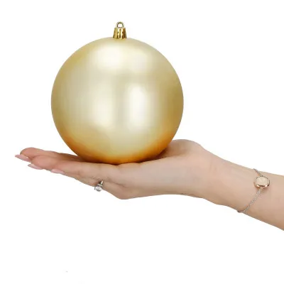 Vianočné banky XL zlato-strieborné mix - 12cm, sada 4ks