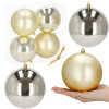 Vianočné banky XL zlato-strieborné mix - 12cm, sada 4ks