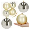 Vianočné banky XL zlato-strieborné mix - 12cm, sada 4ks