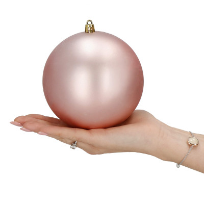 Vianočné banky XL ružové mix - 12cm, sada 4ks