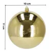 Vianočné banky zlaté gule mix - 10cm, sada 6ks