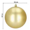 Vianočné banky zlaté gule mix - 10cm, sada 6ks