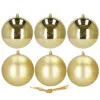 Vianočné banky zlaté gule mix - 10cm, sada 6ks