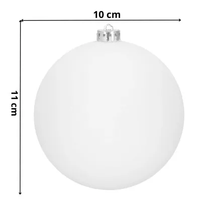 Vianočné banky snehové gule mix - 10cm, sada 6ks